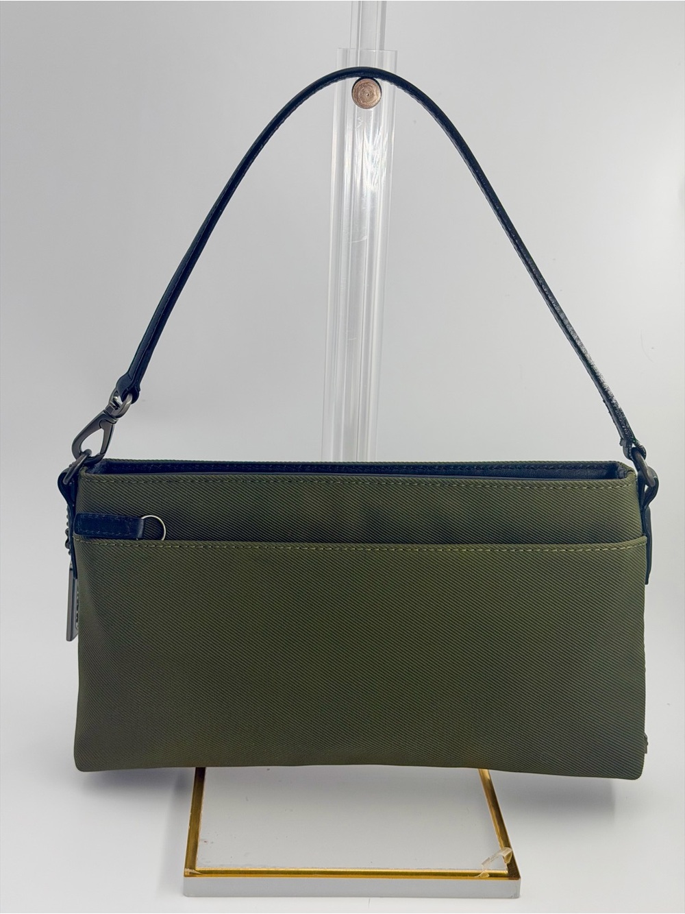 Vintage 1999 COACH Mercer Demi Mini Bag Olive Green Twill 7407 - NWOT Pristine!